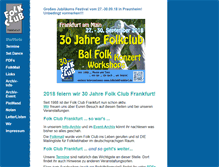 Tablet Screenshot of folkclubfrankfurt.de